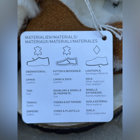 Birkenstock Arizona Shearling Lined Brown Suede Sandals Women’s Size 6 NWOB - Picture 9 of 11